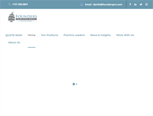 Tablet Screenshot of founderspro.com